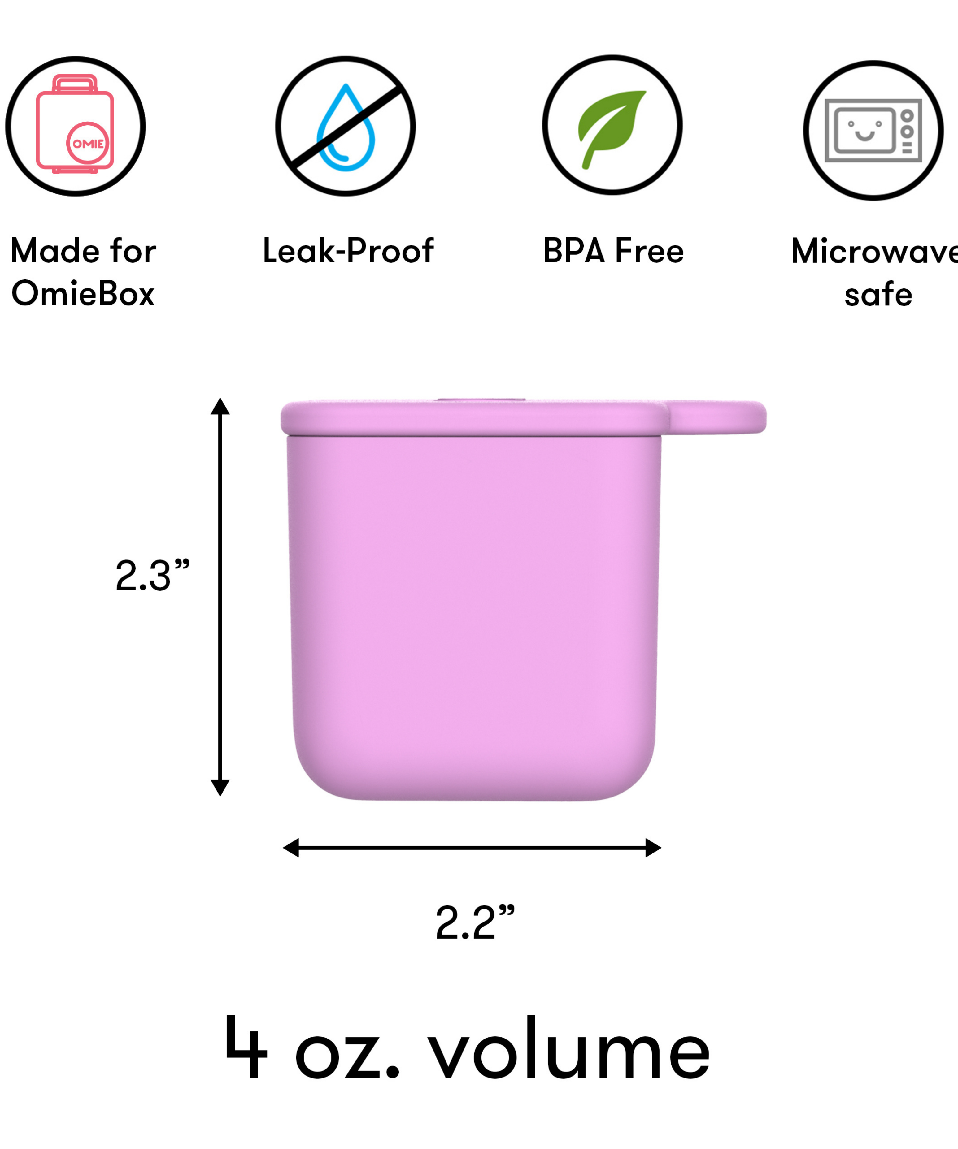 Omiebox - علب تقسيم داخلية لصندوق بينتو 2 قطع وردي/فيروزي