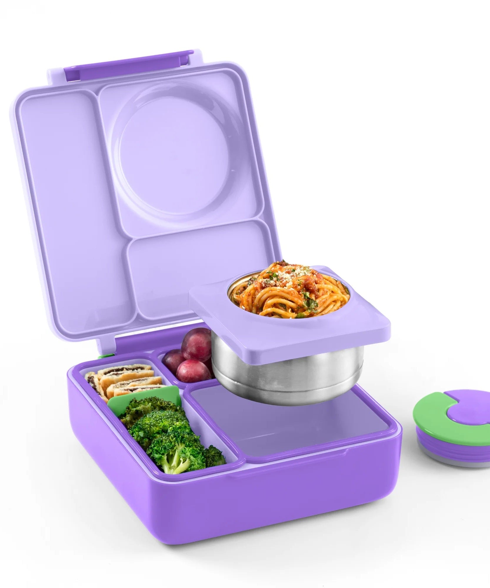 Omiebox - علبة طعام بينتو عازلة للحرارة باللون البنفسجي الليلكي