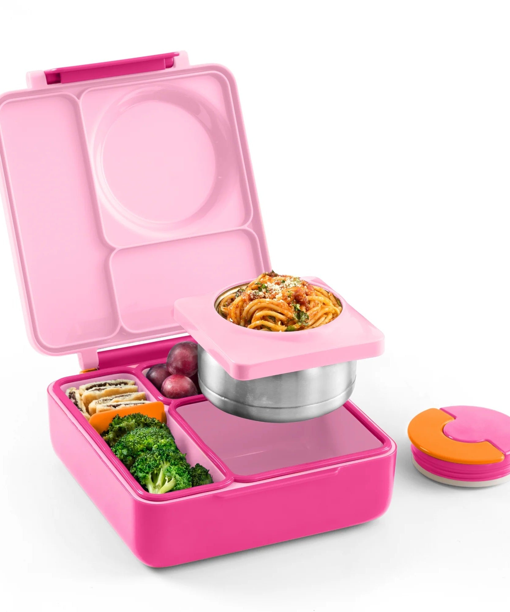 Omiebox - علبة طعام بينتو وردي الجنية مع عزل حراري