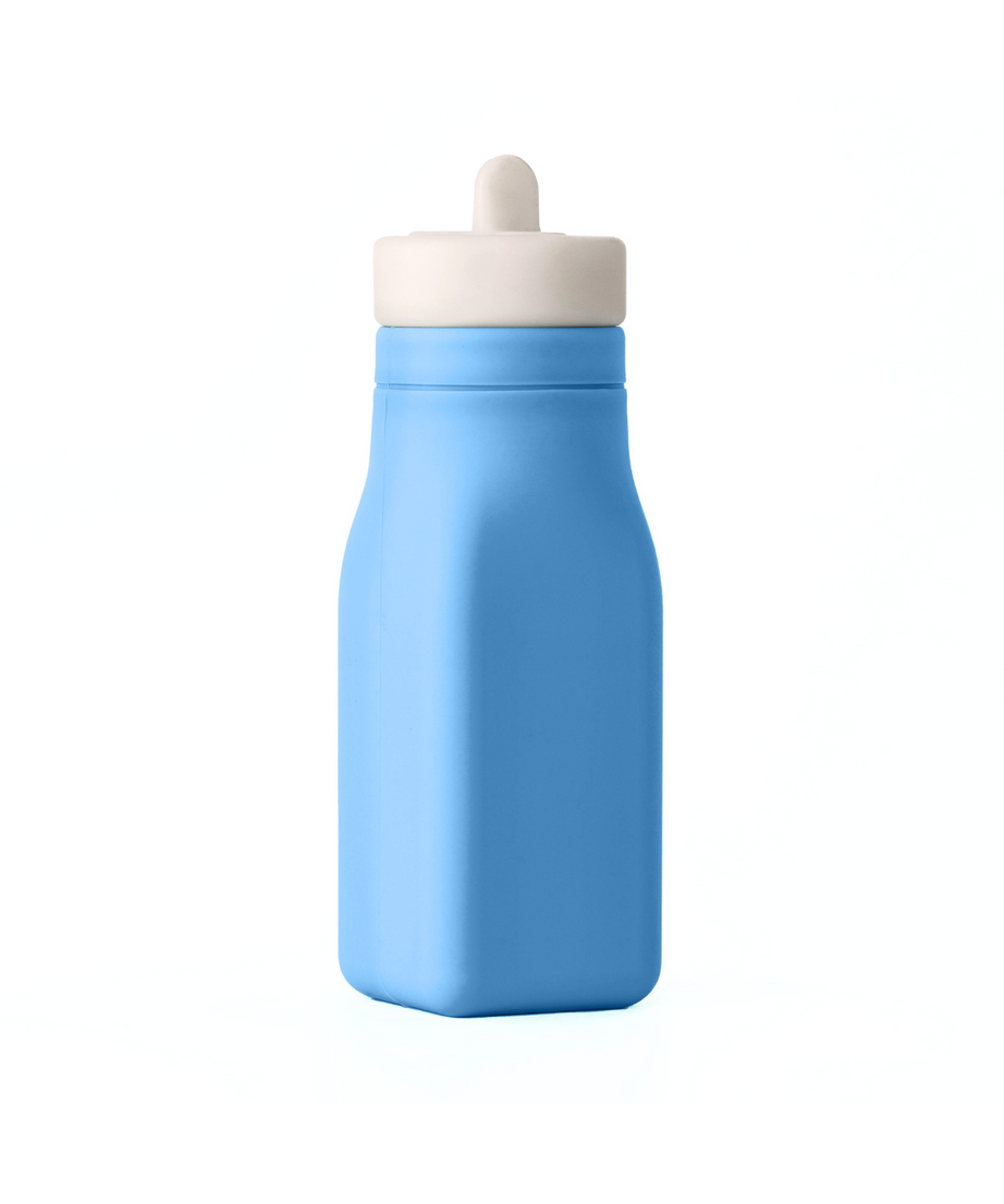 Omiebox - زجاجة OmieBottle من السيليكون خالية من BPA لون أزرق