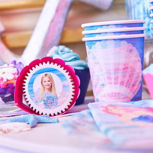 Party Pieces - Deniz Kızı 8li Parti Karton Bardakları