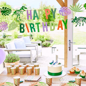 Party Pieces - Kaşif Dino Parti Happy Birthday Asma Süsü