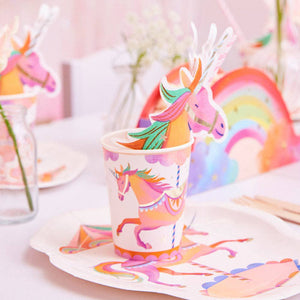 Party Pieces - Unicorn 8li Parti Karton Bardakları