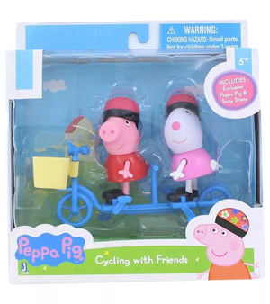 Peppa Pig - Arkadaşıyla Bisiklet Gezisinde Figür Oyuncak Seti