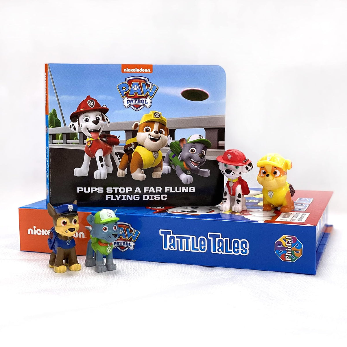 Phidal - Paw Patrol Tattle Tales Figür Oyuncaklı İngilizce Aktivite ve Hikaye Kitabı