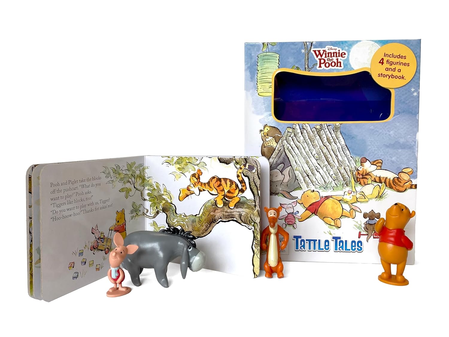 Phidal - Winnie the Pooh Tattle Tales Figür Oyuncaklı İngilizce Aktivite ve Hikaye Kitabı