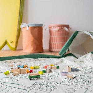 Play & Go Convertible Toy Storage Bag & Mat - Road-Play Mats-Road- | Natural Baby Shower
