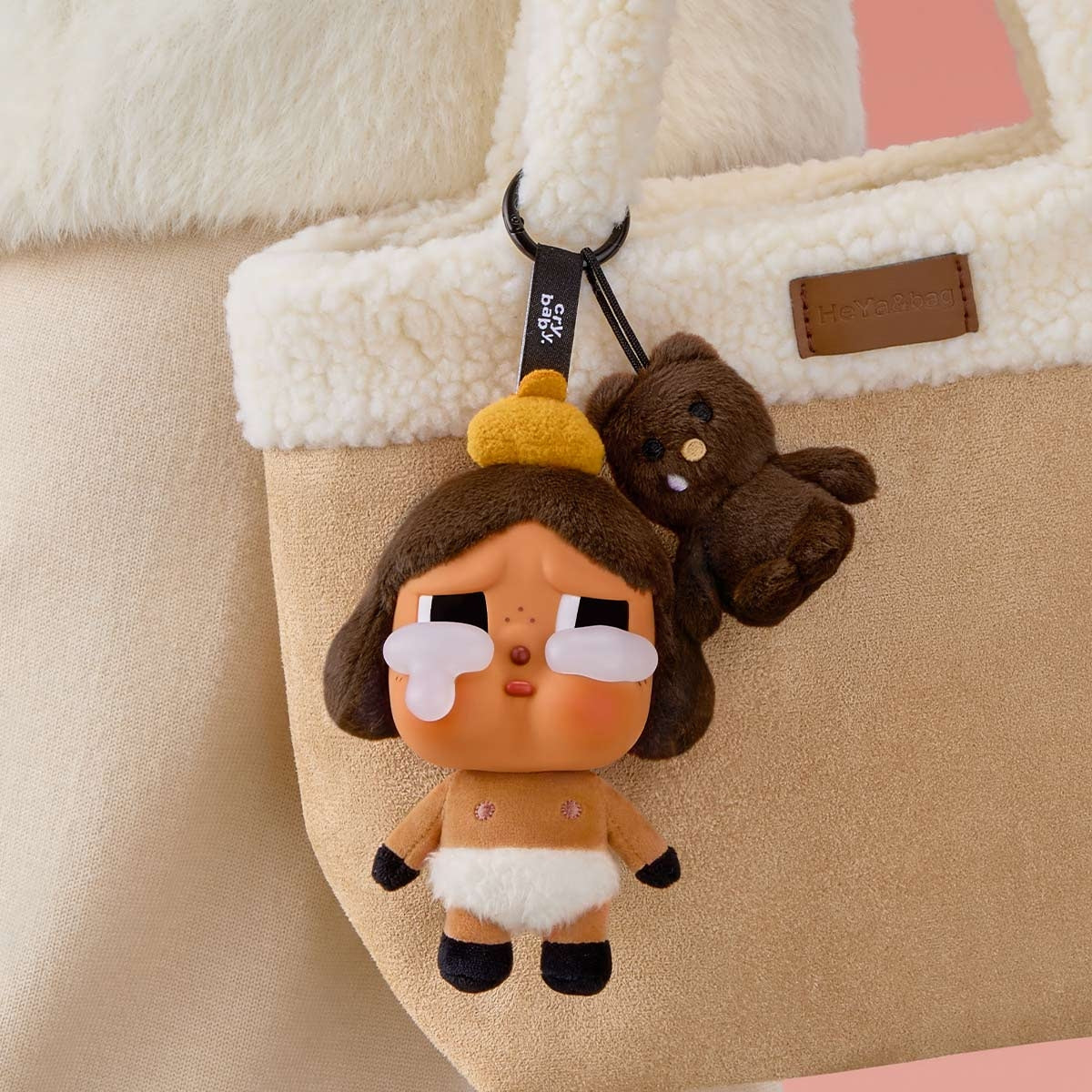 بوب مارت - دمية فينيل محشوة أصلية من سلسلة Crybaby Crying Again، حزمة مفاجئة عمياء