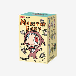 Pop Mart - دمية معلّقة مخملية أصلية Monster Baby، علبة مفاجأة عمياء