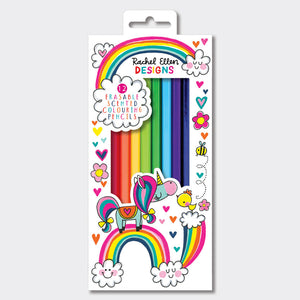 Rachel Ellen - Unicorns Kokulu ve Silgili Boya Kalem Seti