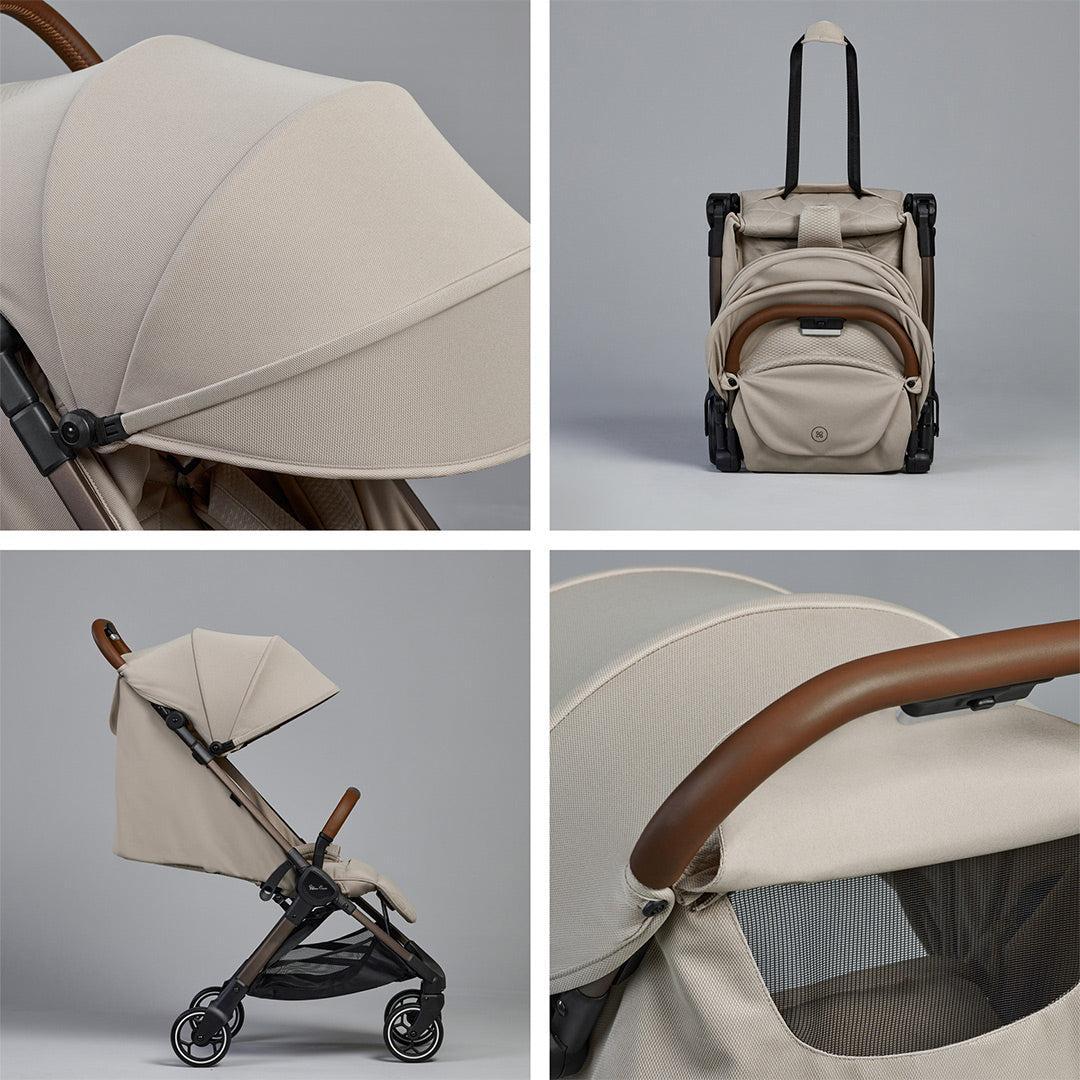 Silver Cross Clic 2 Compact Stroller - Latte-Strollers-Latte- | Natural Baby Shower
