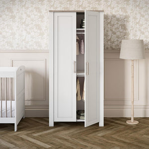 Silver Cross Valencia Wardrobe - Ash White-Wardrobes-Ash White-One Size | Natural Baby Shower