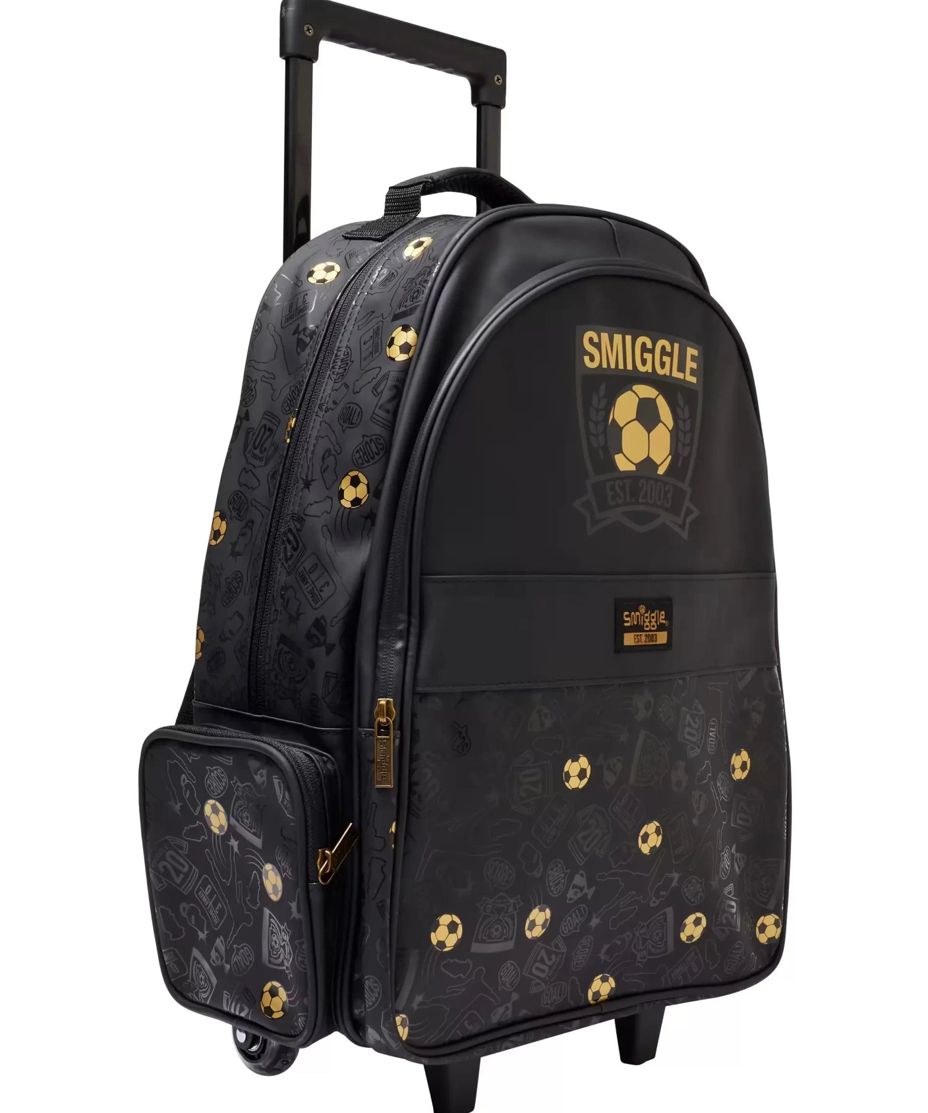 Smiggle – حقيبة بعجلات مضيئة مع مقبض بمناسبة عيد الميلاد العشرين