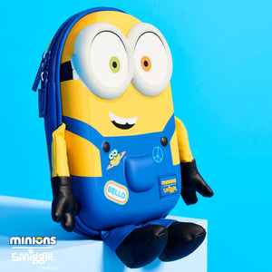 Smiggle - 3D Kabartmalı Minions Hardtop Kalem Kutusu