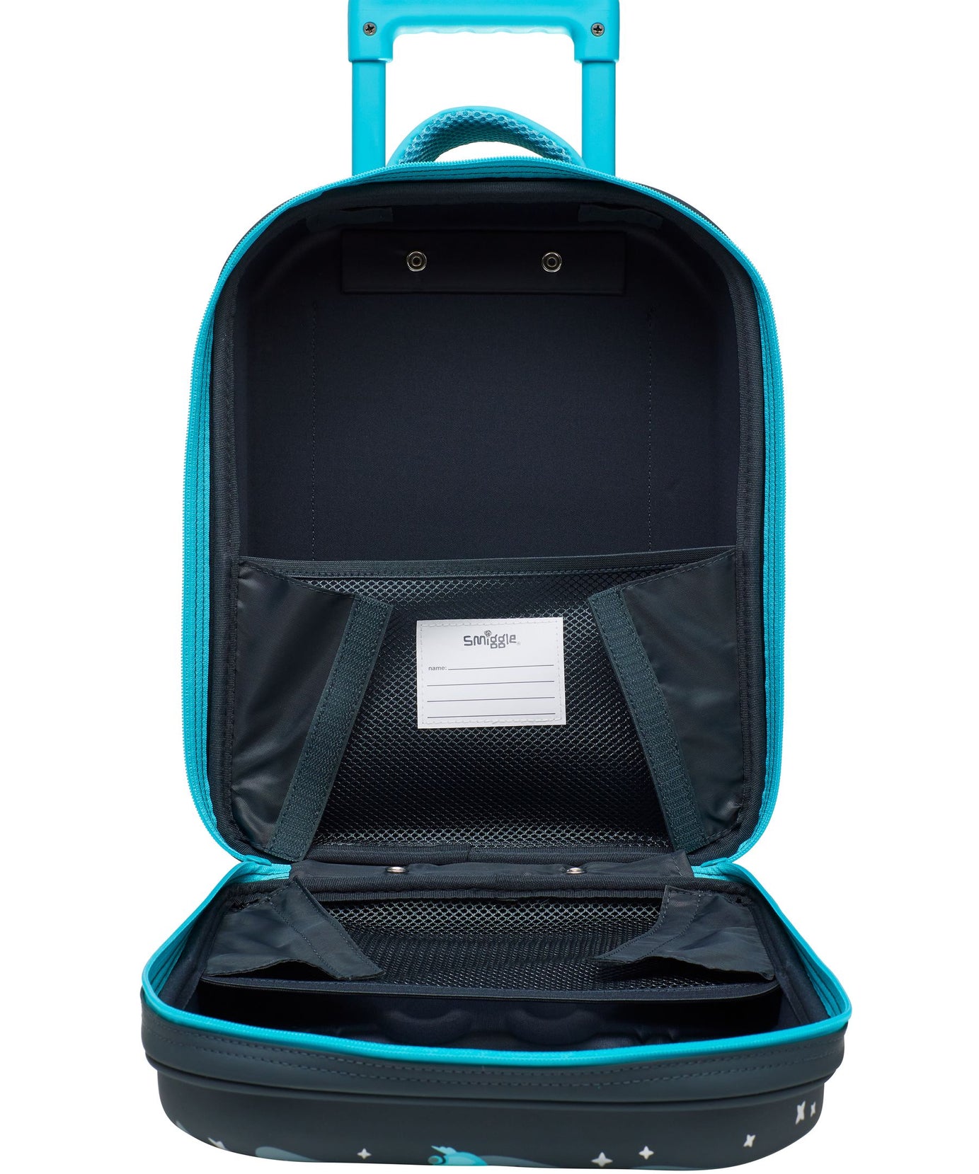 Smiggle - Blast Off حقيبة سفر بعجلات لمرحلة رياض الأطفال و الحضانة جونيور