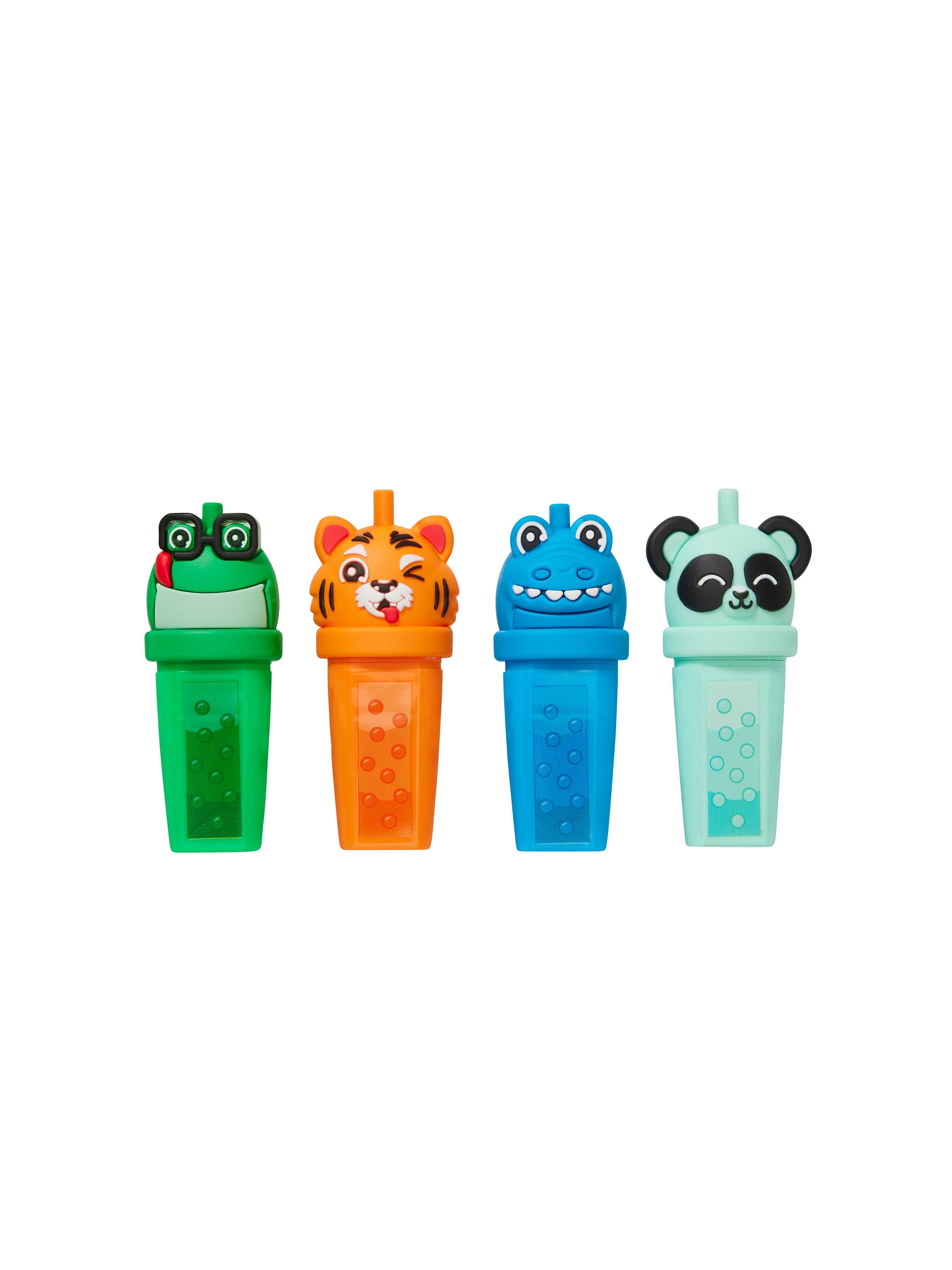 Smiggle - مجموعة أقلام تمييز فسفورية Bubble Time 4 قطع