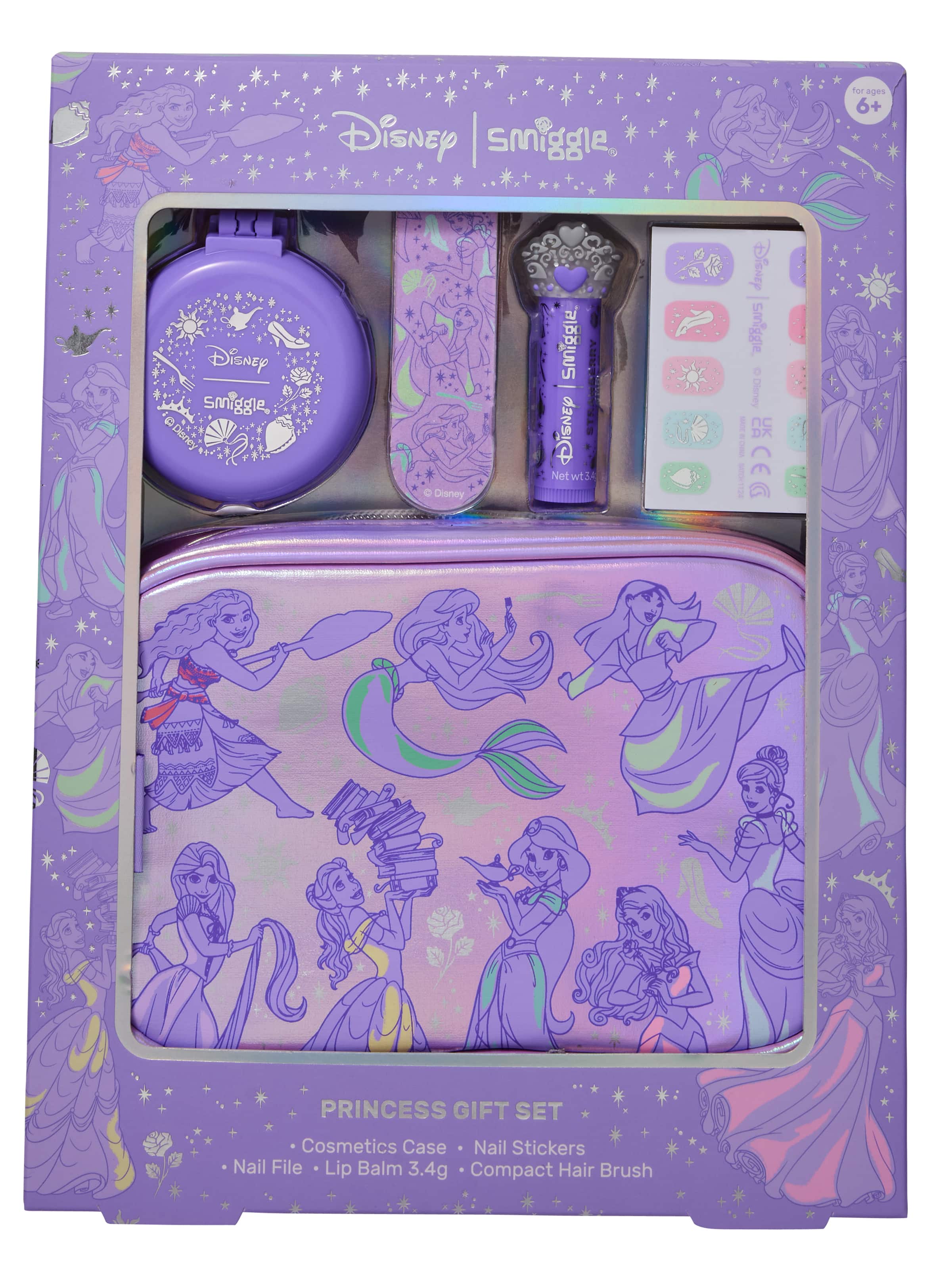 Smiggle - Disney مجموعة العناية بجمال الأميرات وحقيبتها