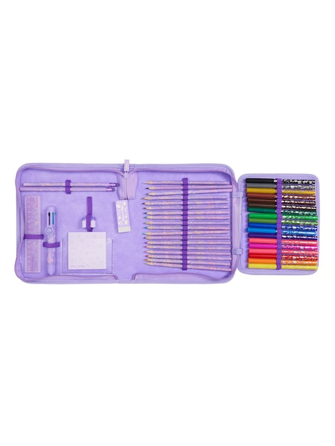 Smiggle - مجموعة أدوات مكتبية وصندوق أقلام ديزني برنسيس