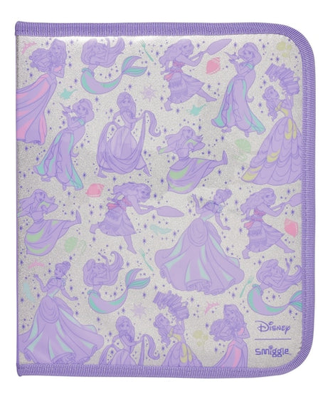 Smiggle - مجموعة أدوات مكتبية وصندوق أقلام ديزني برنسيس