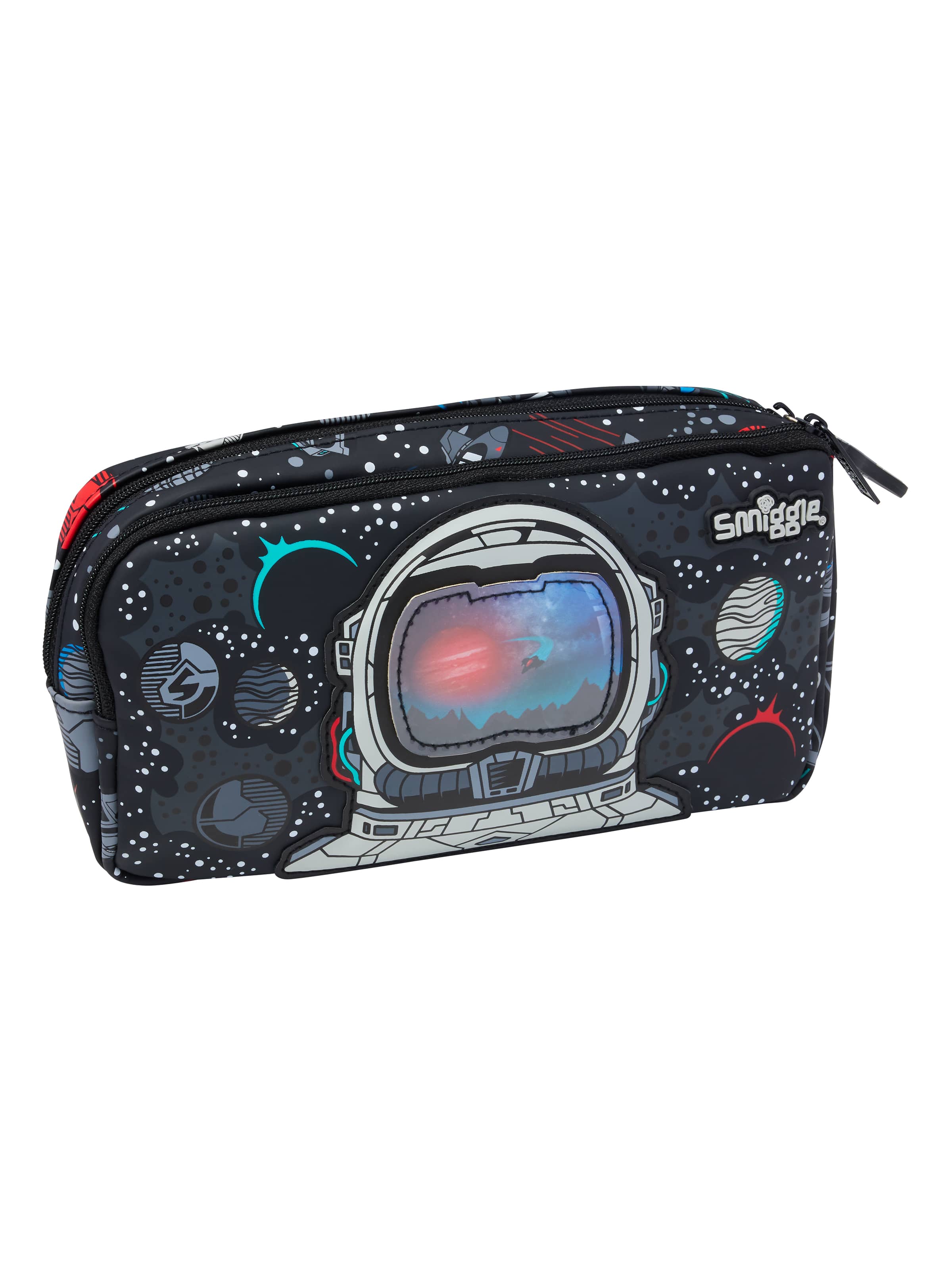 Smiggle - علبة أقلام مزدوجة العين Eclipse