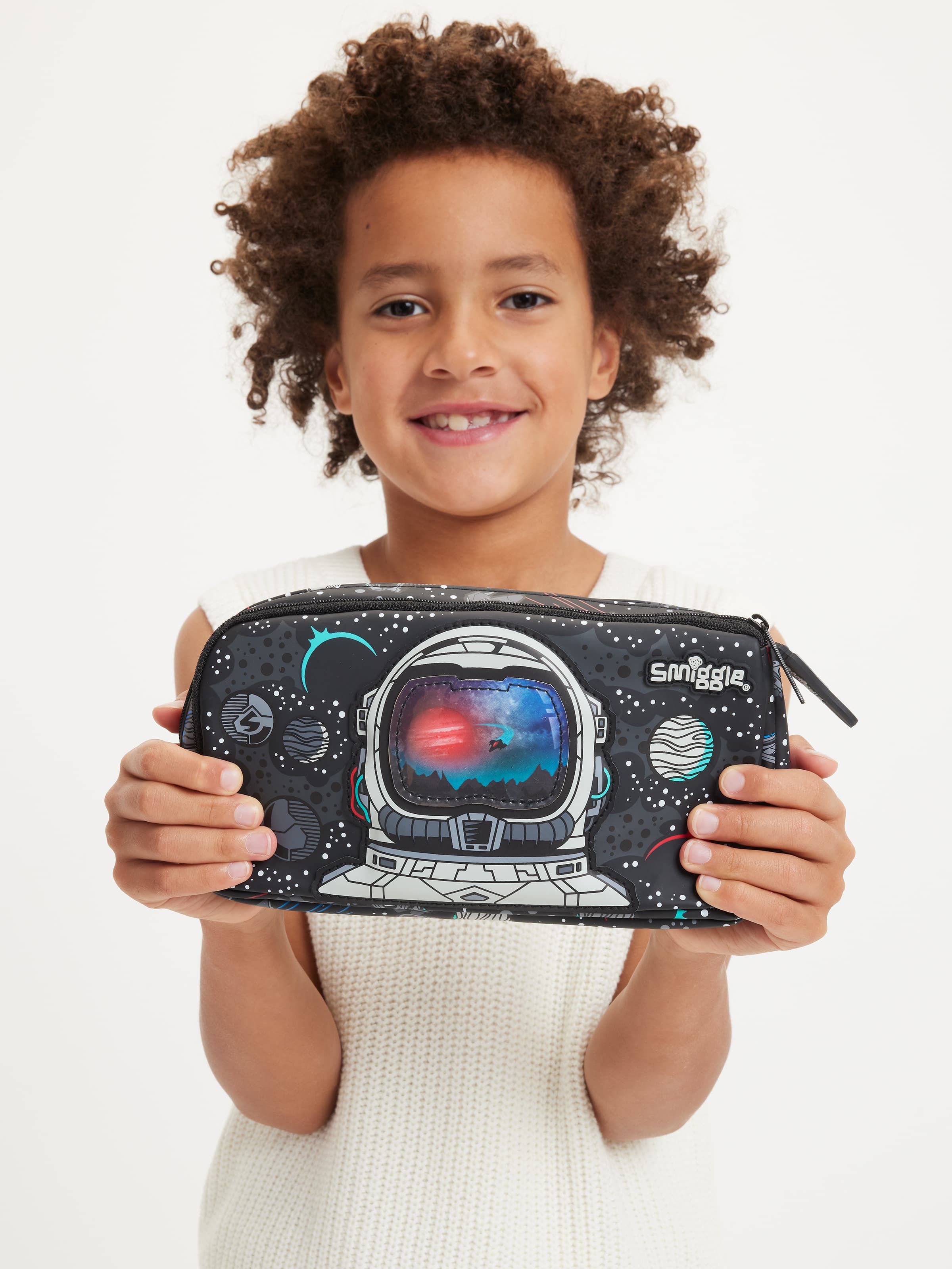 Smiggle - علبة أقلام مزدوجة العين Eclipse
