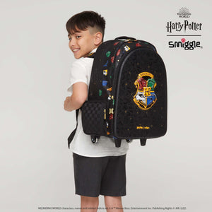 Smiggle - Harry Potter Işıklı Tekerlekli Çekçekli Sırt Çantası