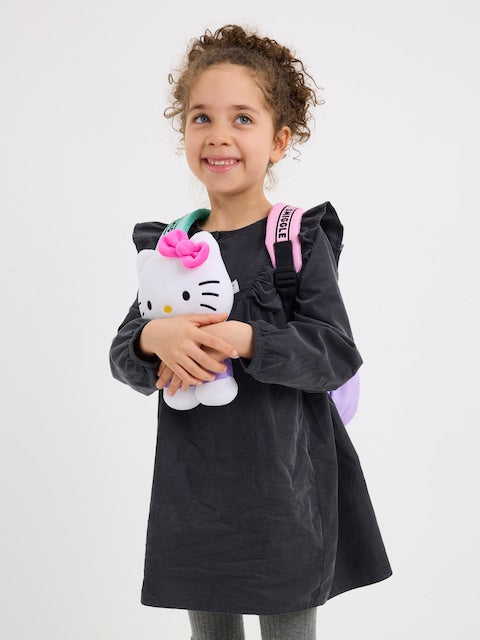 Smiggle - حقيبة ظهر مدرسية للحضانة مع لعبة قابلة للإزالة هيلو كيتي