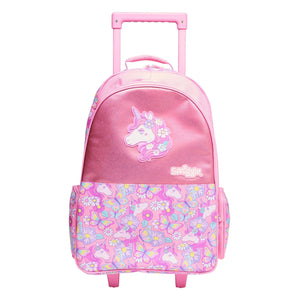 Smiggle - Hey There Işıklı Tekerlekli Çekçekli Okul ve Seyahat Çantası
