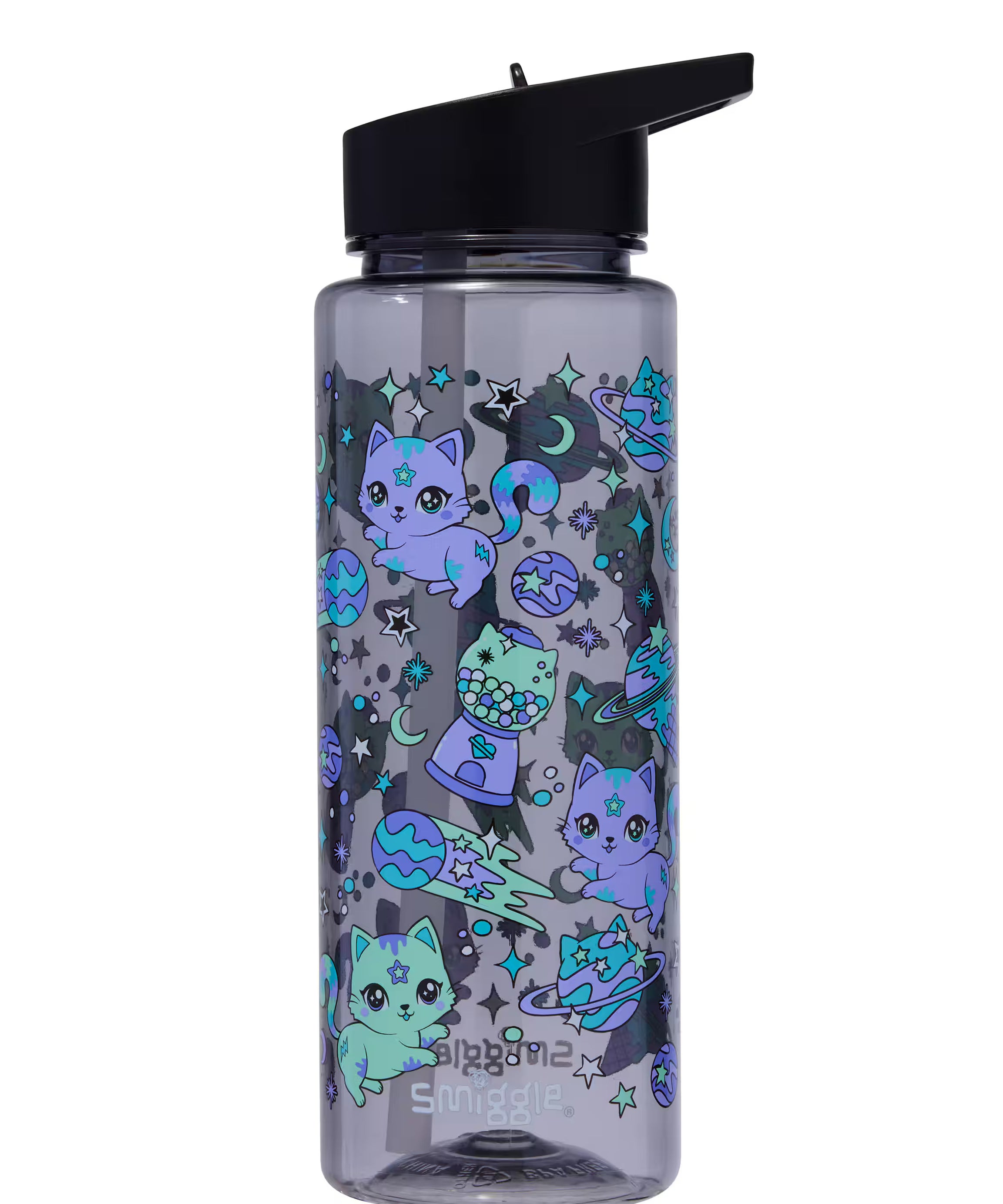 Smiggle - Rush Pipetli 740ML BPA İçermeyen Suluk - Dinossi