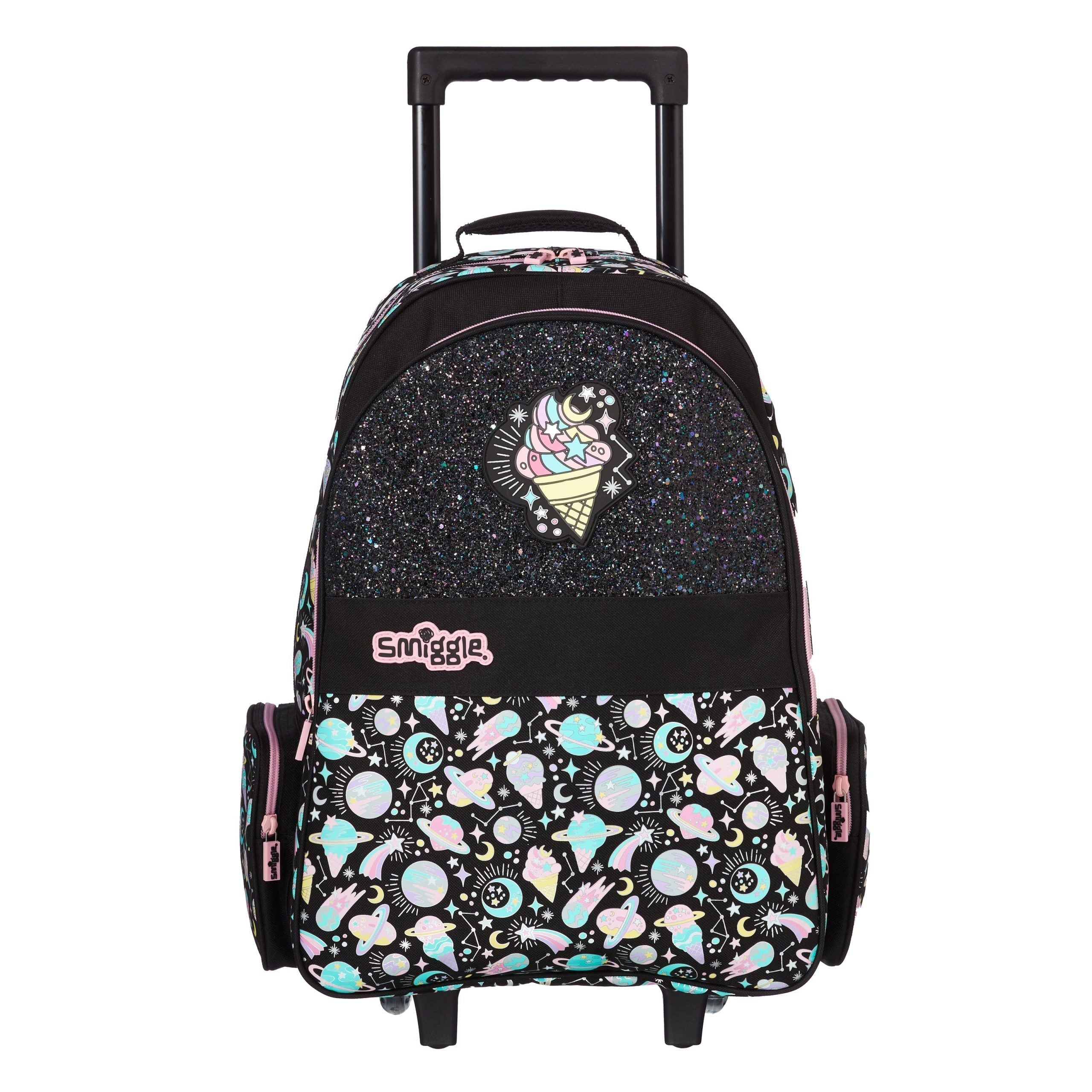 Smiggle - Işıklı Tekerlekli Beyond Trolley Sırt Çantası