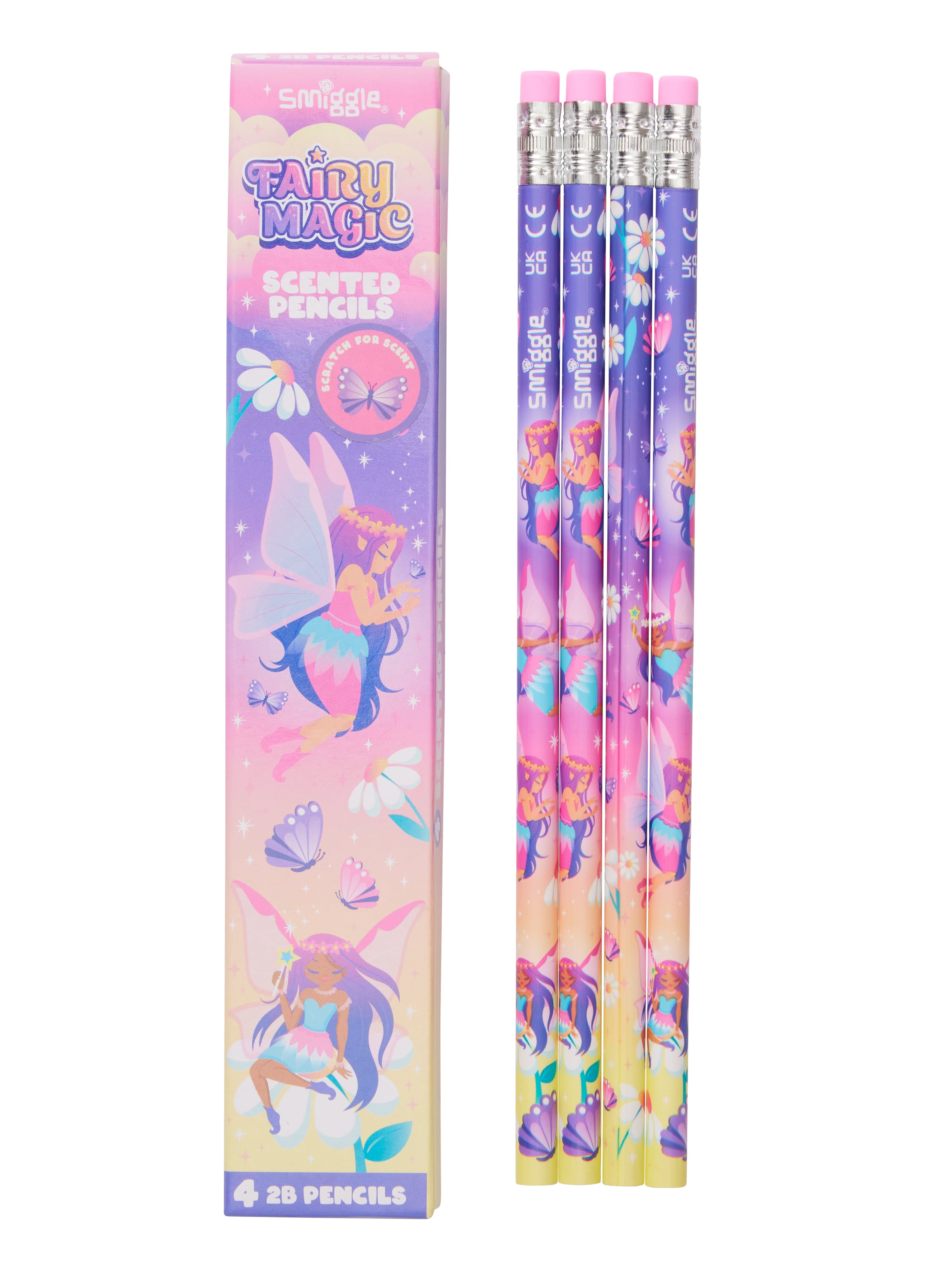 Smiggle - مجموعة أقلام معطرة X4 مجموعة