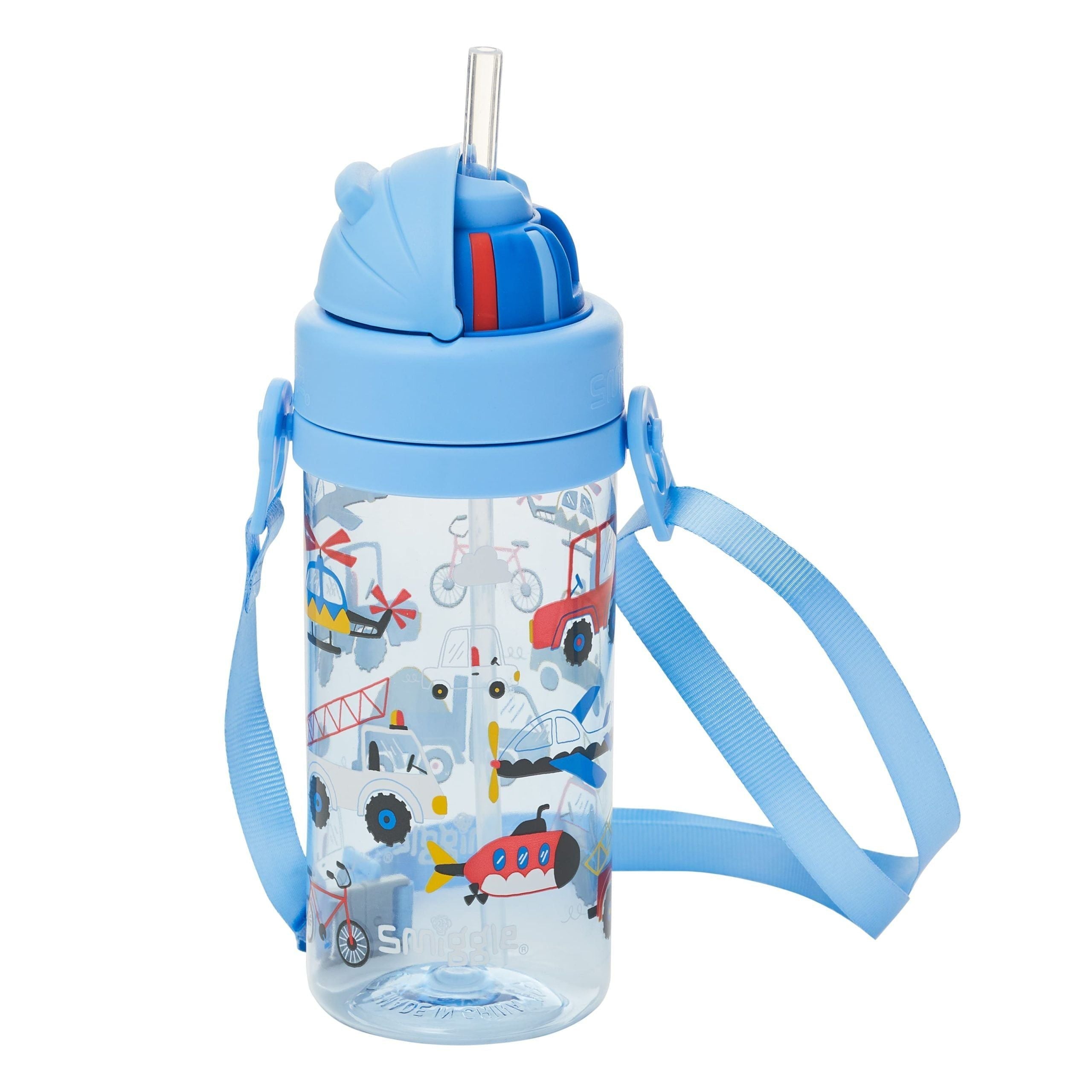 Smiggle - لا لا تيني تايني 400 ML زجاجة ماء خالية من BPA مع مصاصة مخفية