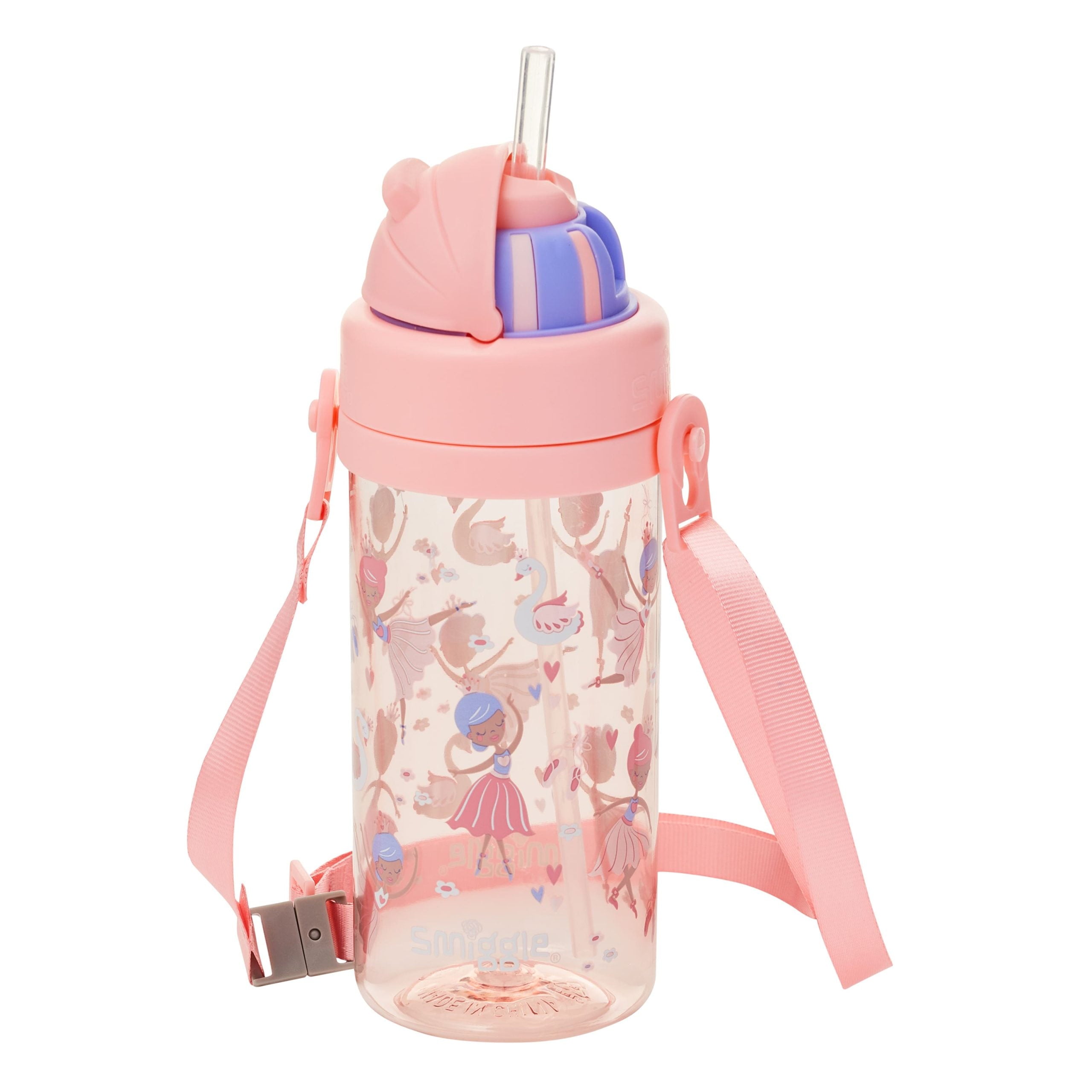 Smiggle - لا لا تيني تايني 400 ML زجاجة ماء خالية من BPA مع مصاصة مخفية