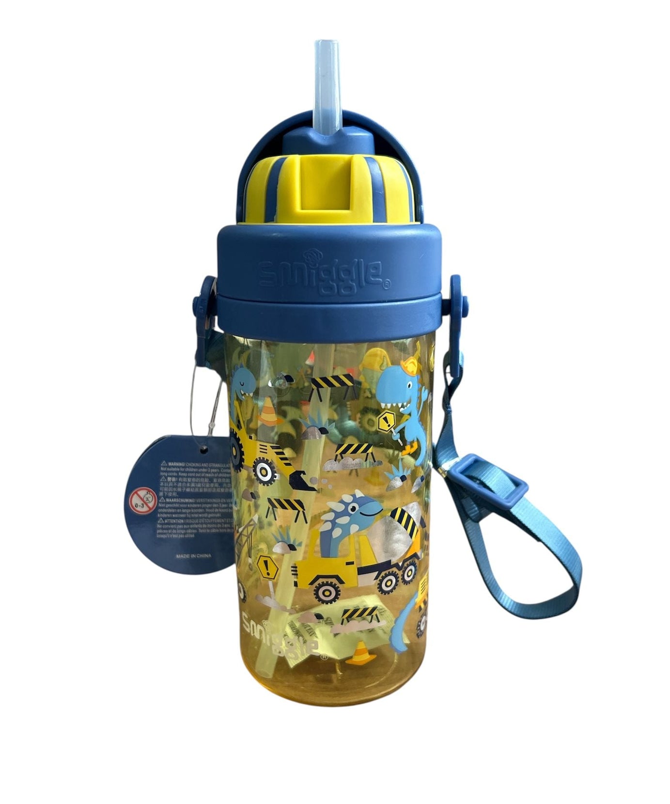 Smiggle - لا لا تيني تايني 400 ML زجاجة ماء خالية من BPA مع مصاصة مخفية