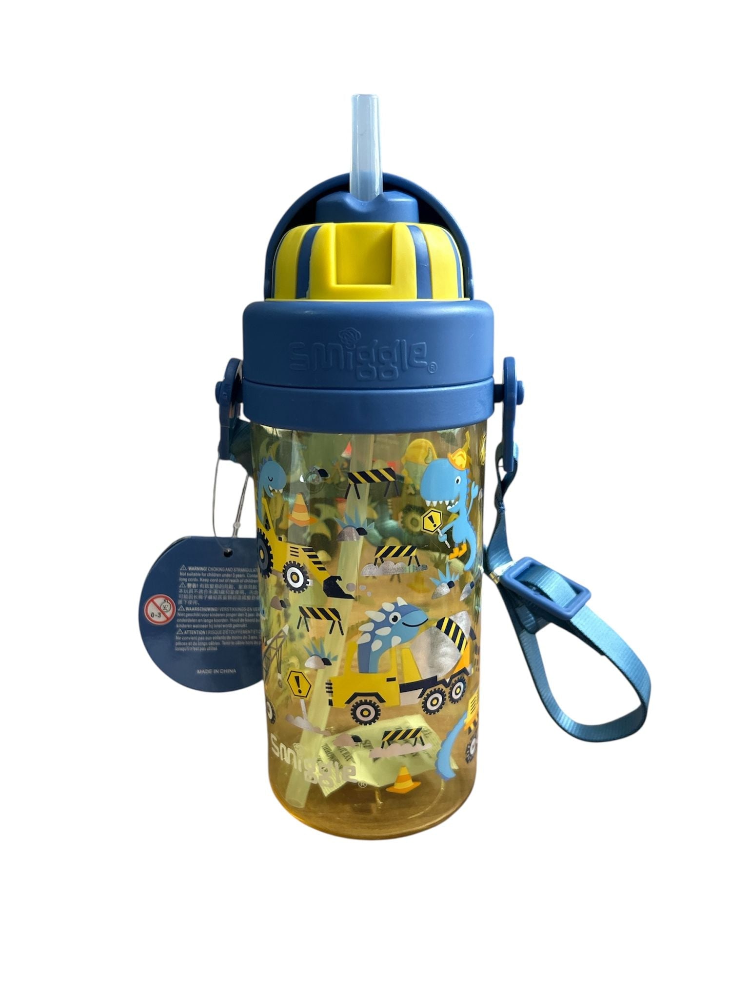 Smiggle - لا لا تيني تايني 400 ML زجاجة ماء خالية من BPA مع مصاصة مخفية