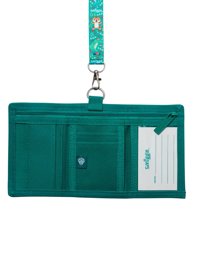 Smiggle - Lets Play Askılı Çocuk Cüzdanı - Dinossi