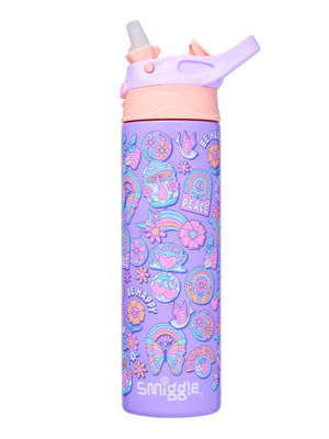 Smiggle - Limitless Paslanmaz Çelik 520ML Otomatik Pipetli Matara