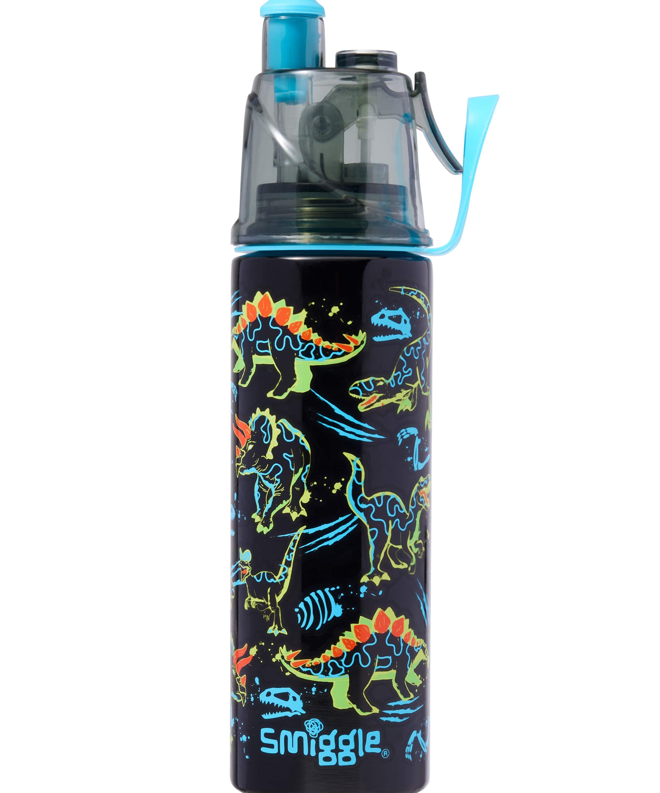 Smiggle - زجاجة فولاذية غير لامعة بسعة 500ML مع رشاش ماء Livin