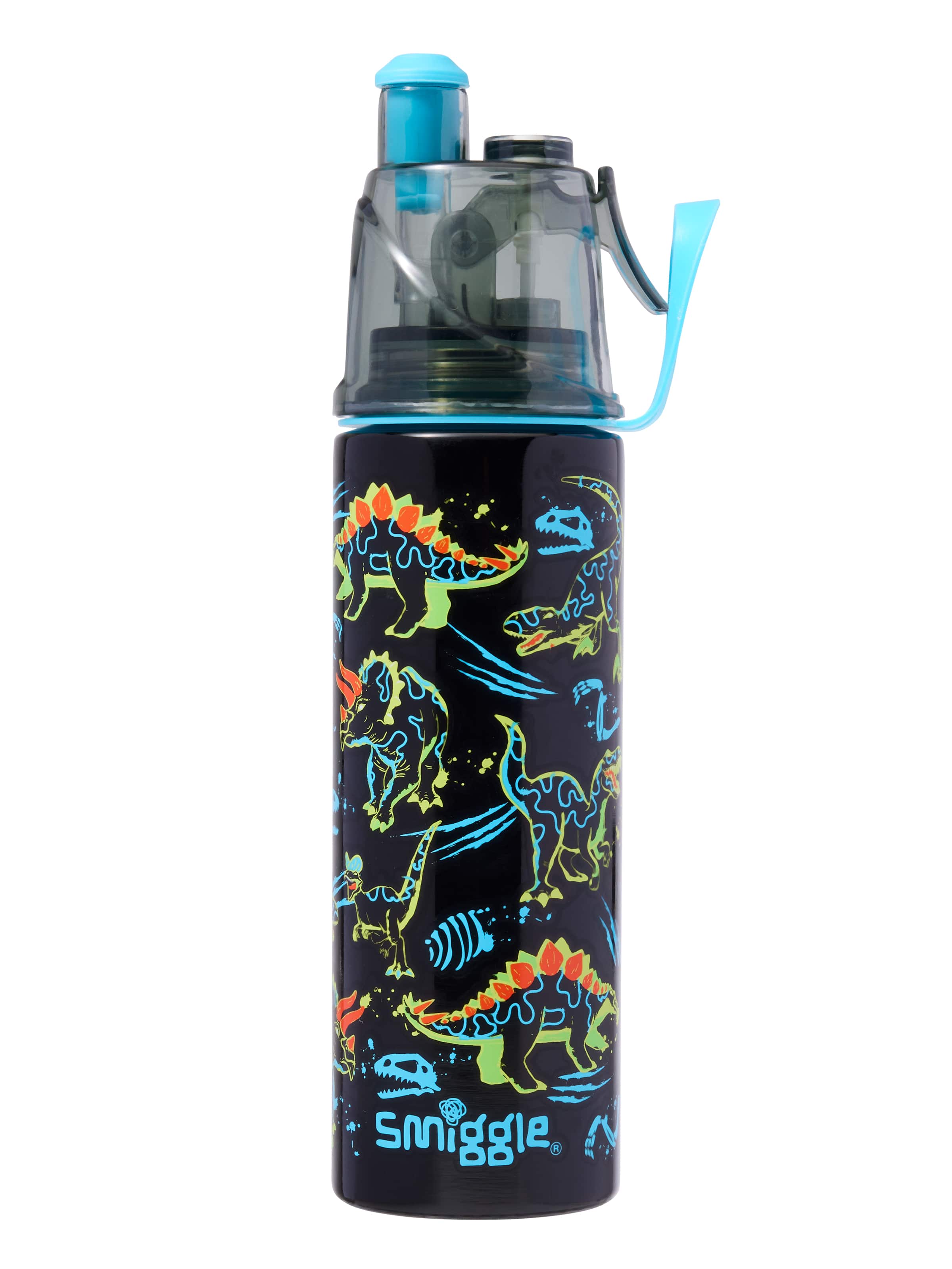 Smiggle - زجاجة فولاذية غير لامعة بسعة 500ML مع رشاش ماء Livin