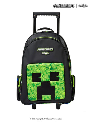 Smiggle - Minecraft Çekçekli Işıklı Tekerlekli Çanta