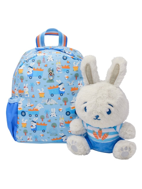 Smiggle - حقيبة ظهر مدرسية للحضانة مع لعبة قابلة للإزالة Out & About
