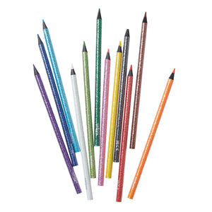 Smiggle - Simli 12'li Parlak Boya Kalemleri