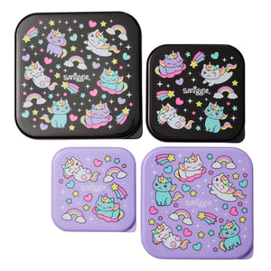 Smiggle - Sky Hi Junior 4'lü Yemek Kapları