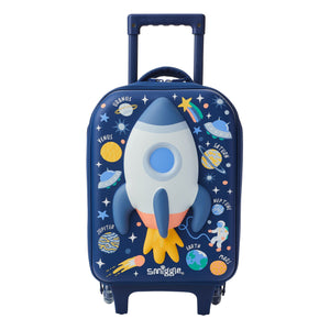 Smiggle - Sky Hi Junior Çekçekli Tekerlekleri Işıklı Çocuk Valizi
