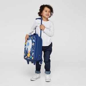 Smiggle - Sky Hi Junior Çekçekli Tekerlekleri Işıklı Çocuk Valizi