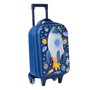 Smiggle - Sky Hi Junior Çekçekli Tekerlekleri Işıklı Çocuk Valizi