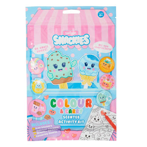 Smiggle - Snackies Kokulu Mini Renkli Kalemler ve Aktivite Seti