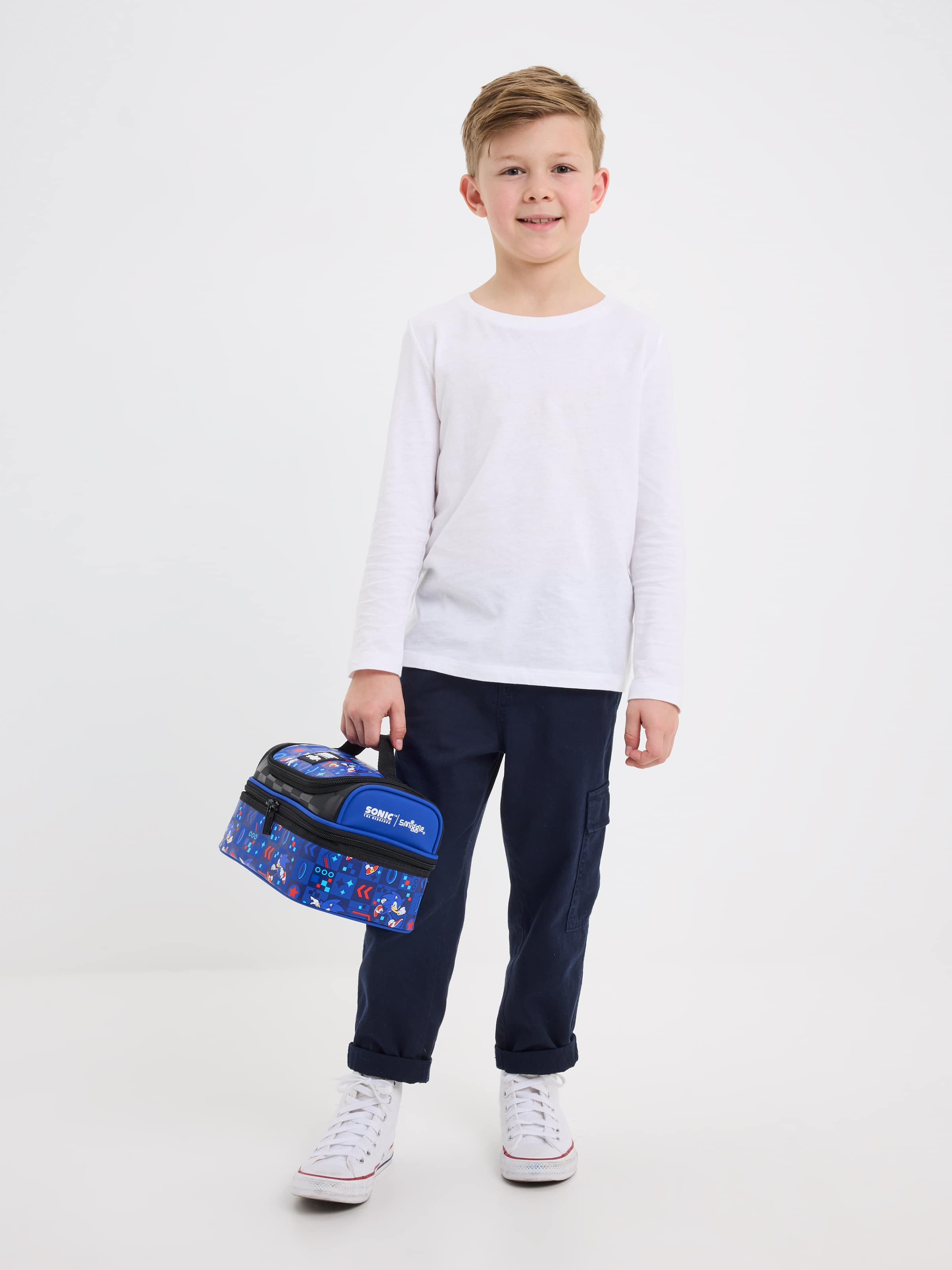 Smiggle - حقيبة طعام مزدوجة الطبقة سونيك