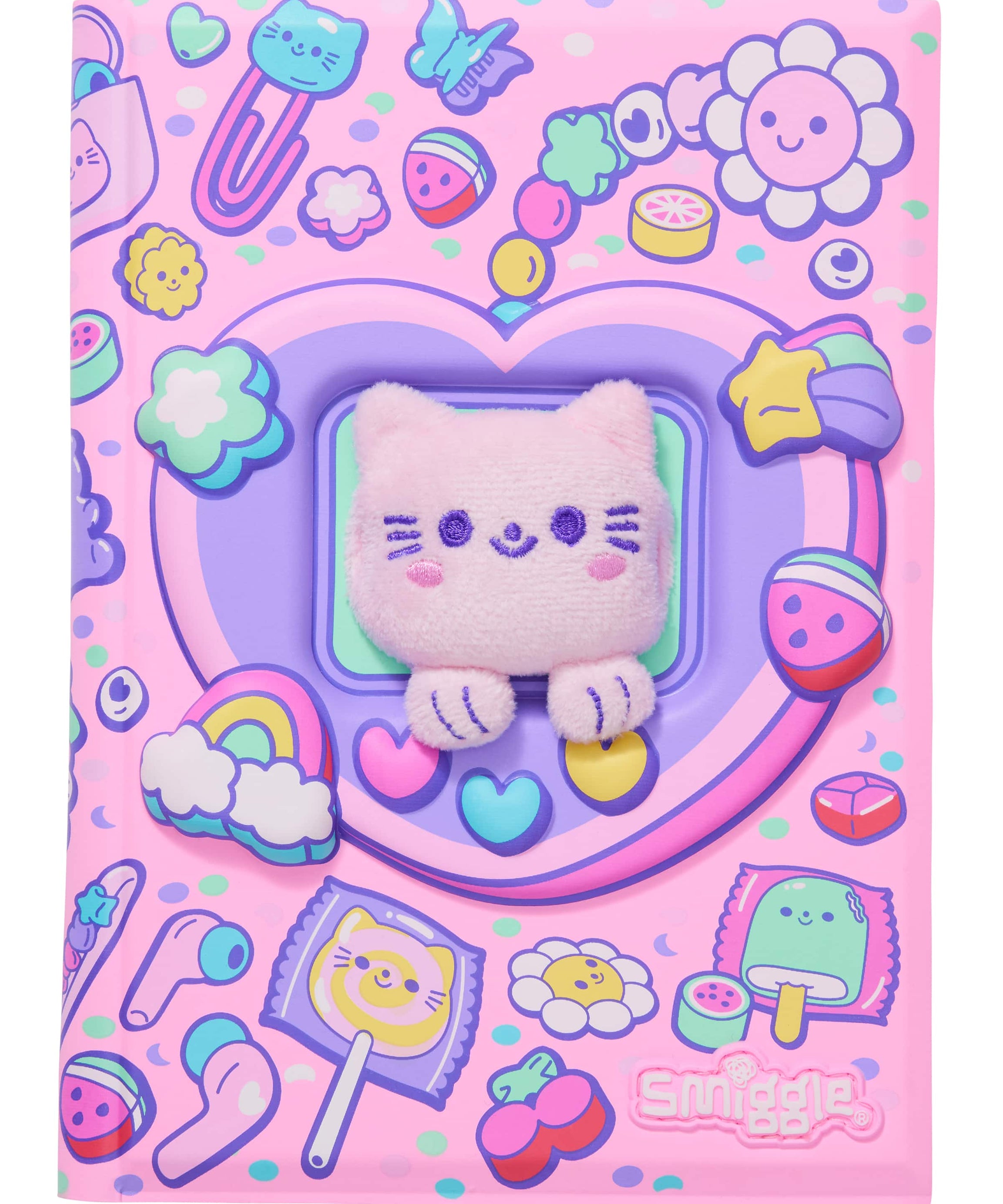 Smiggle - دفتر A5 بغلاف صلب سوبر تشارج