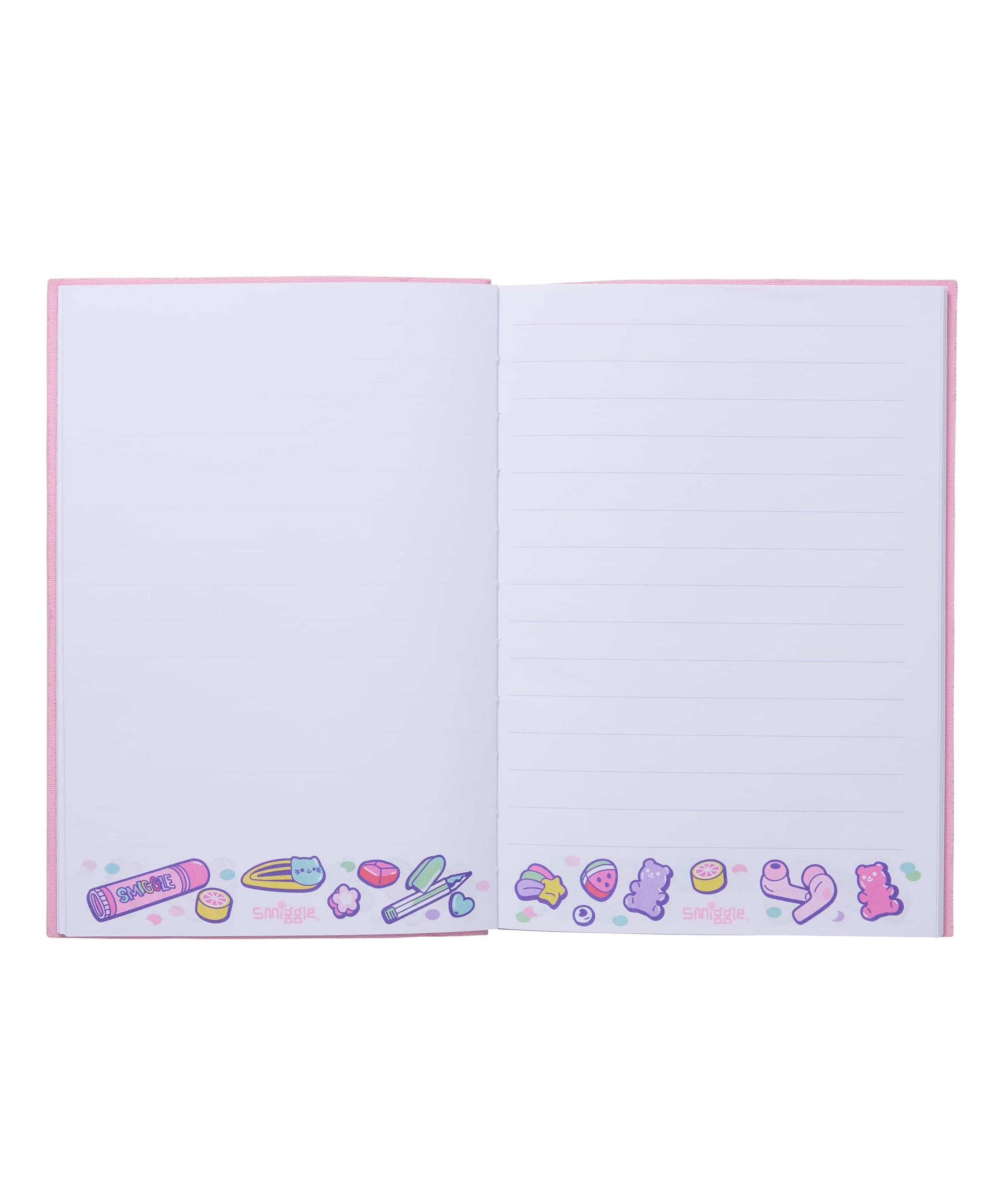 Smiggle - دفتر A5 بغلاف صلب سوبر تشارج